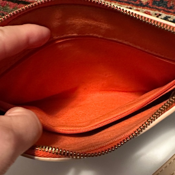 Spartina Beige and Blue Map Print Women's Clutch - Picture 7 of 8